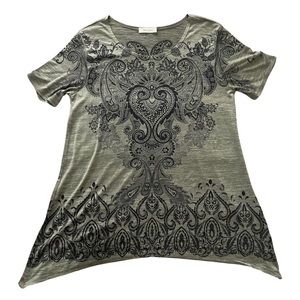 rue juju y2k design rhinestone shirt